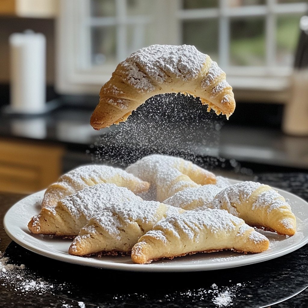 Vanilla Crescent Cookies with Bourbon Vanilla