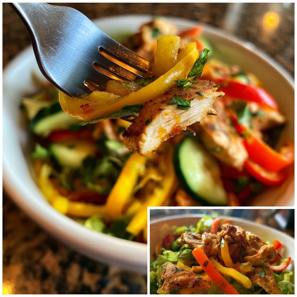 Grilled Chicken Rainbow Salad