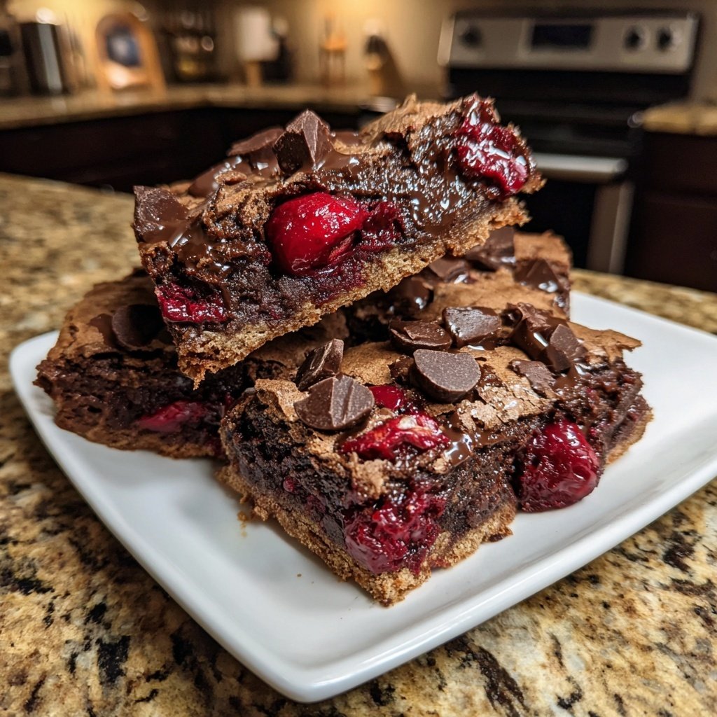Chocolate Cherry Bliss Bars