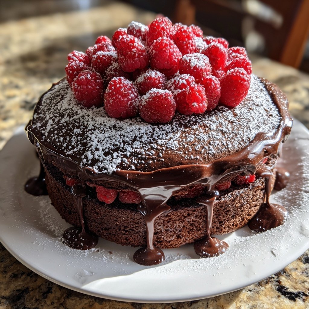 Galentine's Dark Chocolate Cake