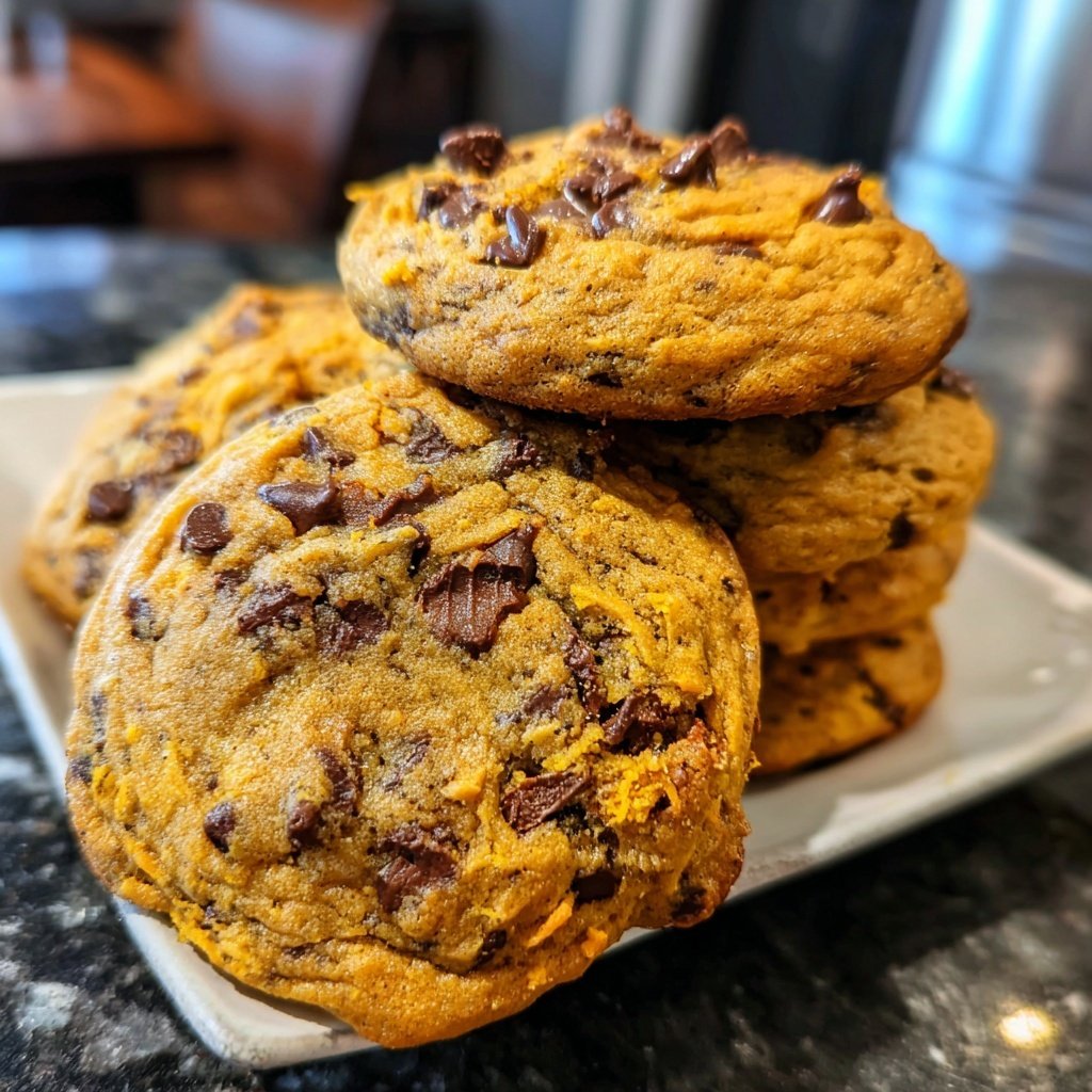 Chocolate Chip Pumpkin Cookies