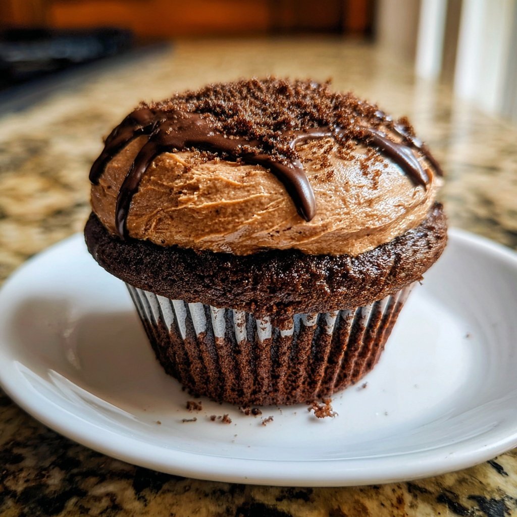 Chocolate Bavarian Cupcake
