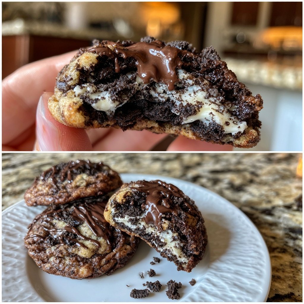 Copycat Crumbl Chocolate Oreo Cookies Recipe