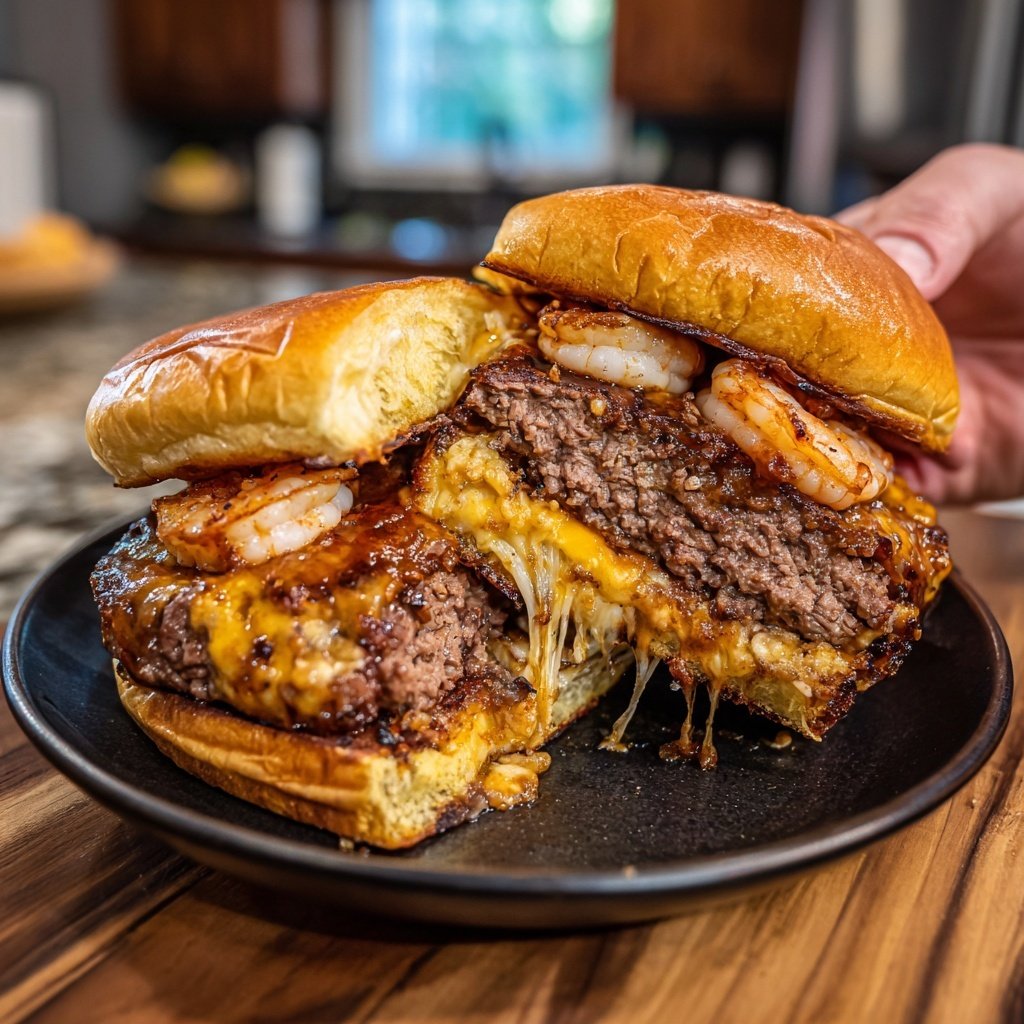 Delectable Surf and Turf Burgers