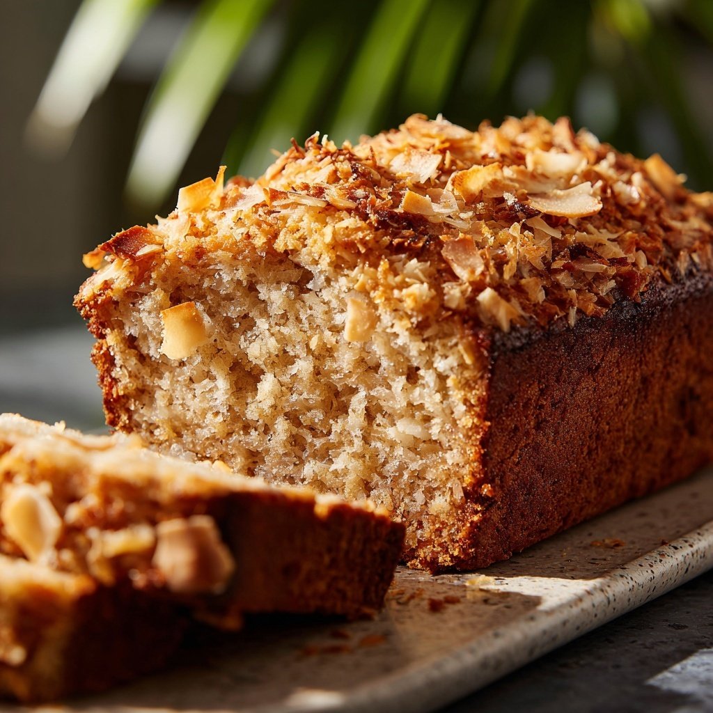 Tropical Banana Coconut Loaf
