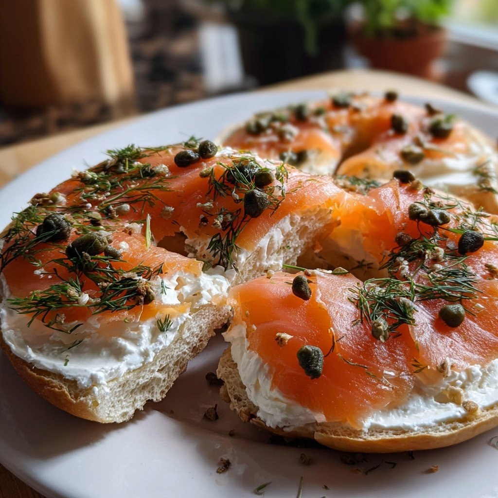 Smoked Salmon Breakfast Bagel