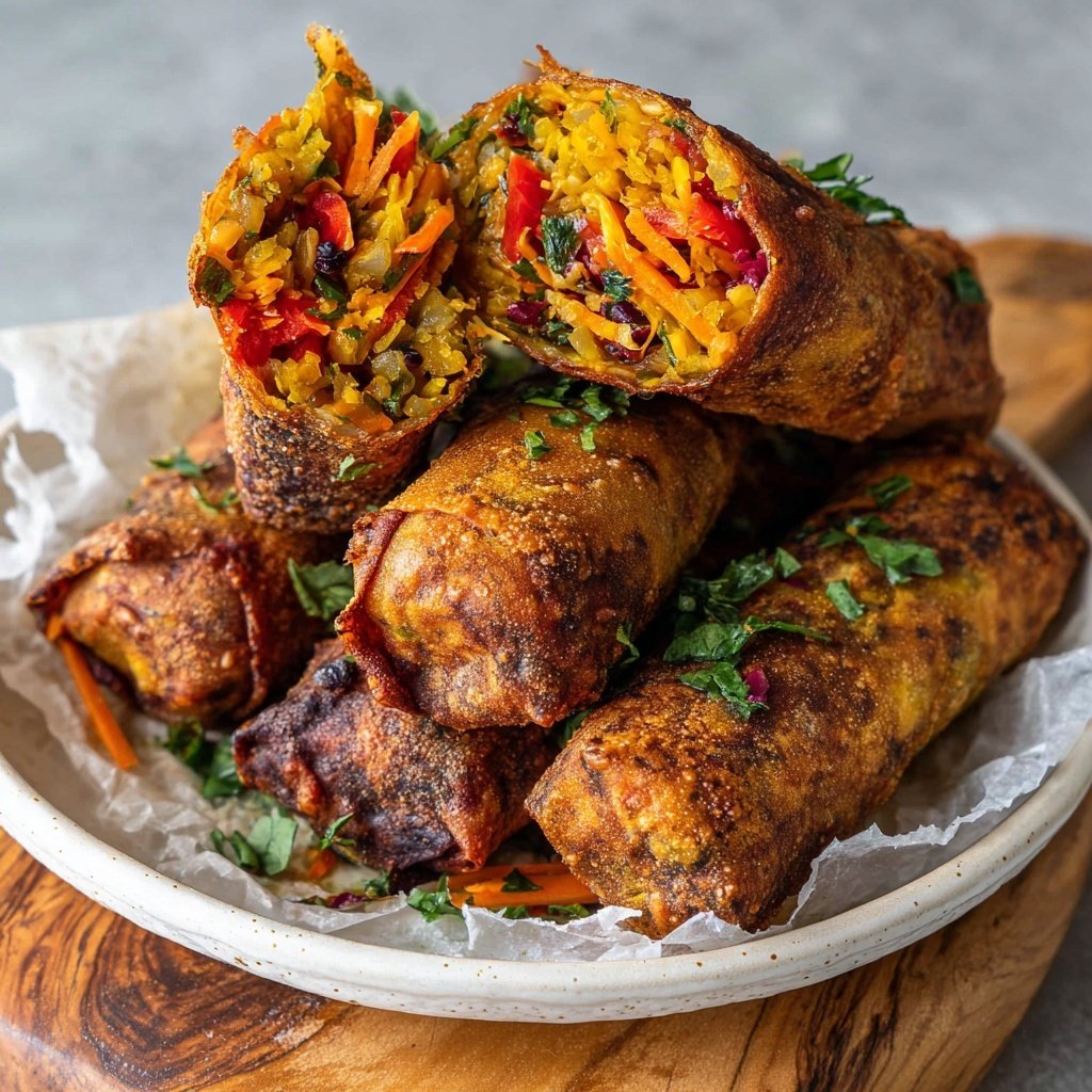 Firecracker Veggie Spring Rolls