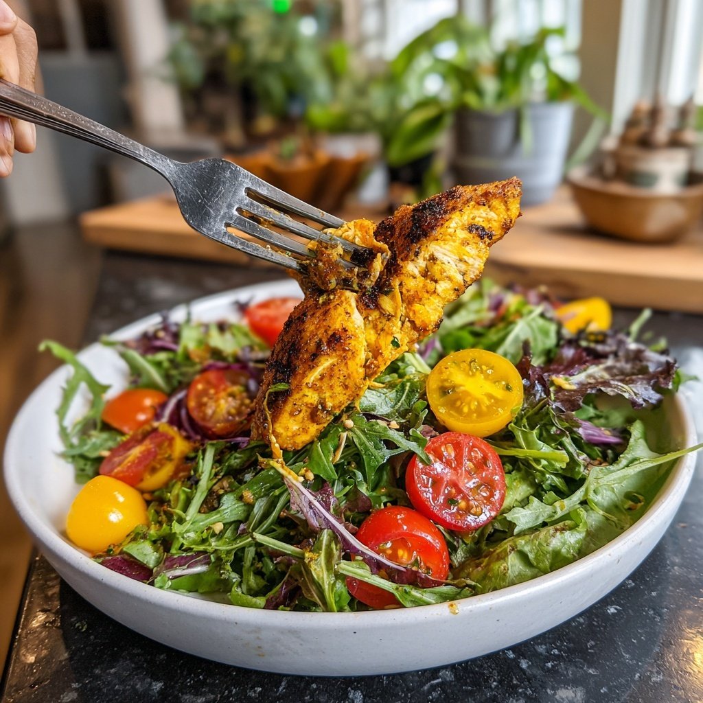 Winter Spa Salad Lemon Chicken