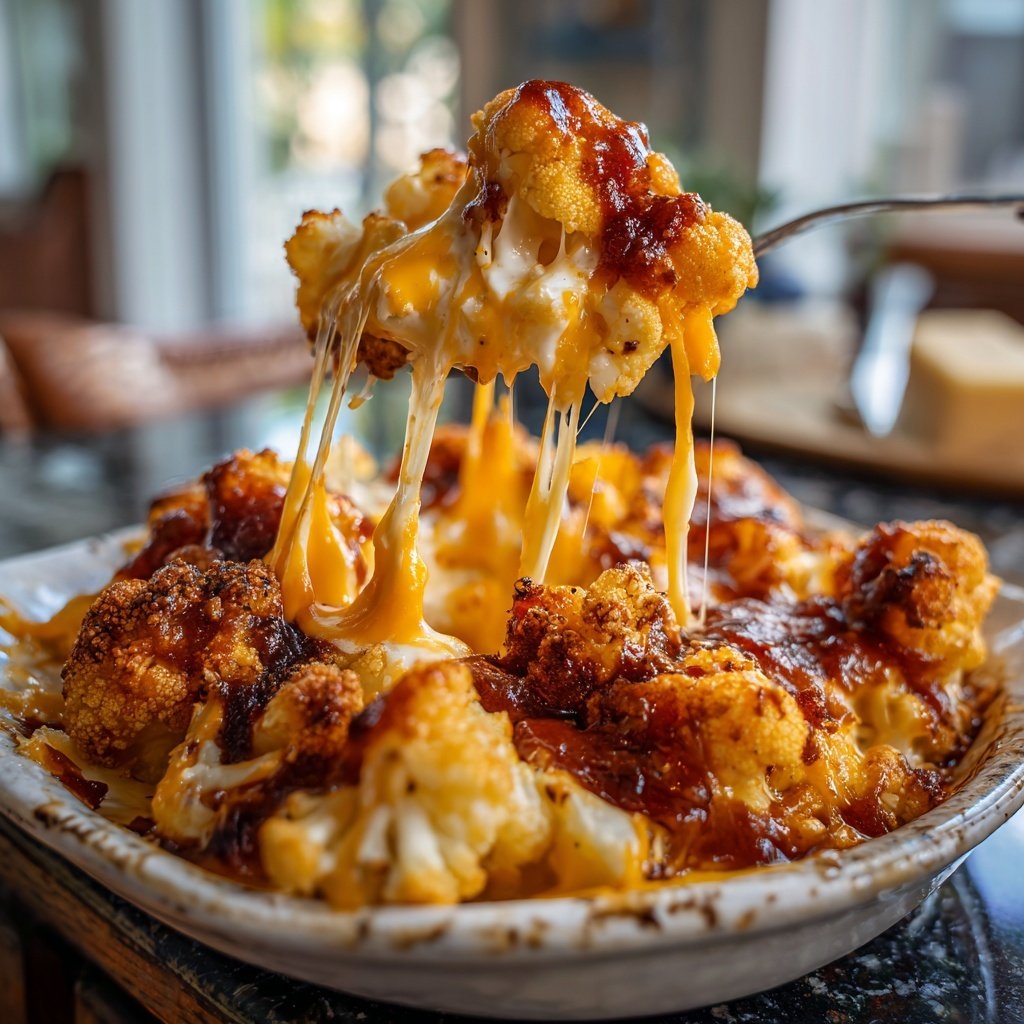 Buffalo Cauliflower Mac and Cheese