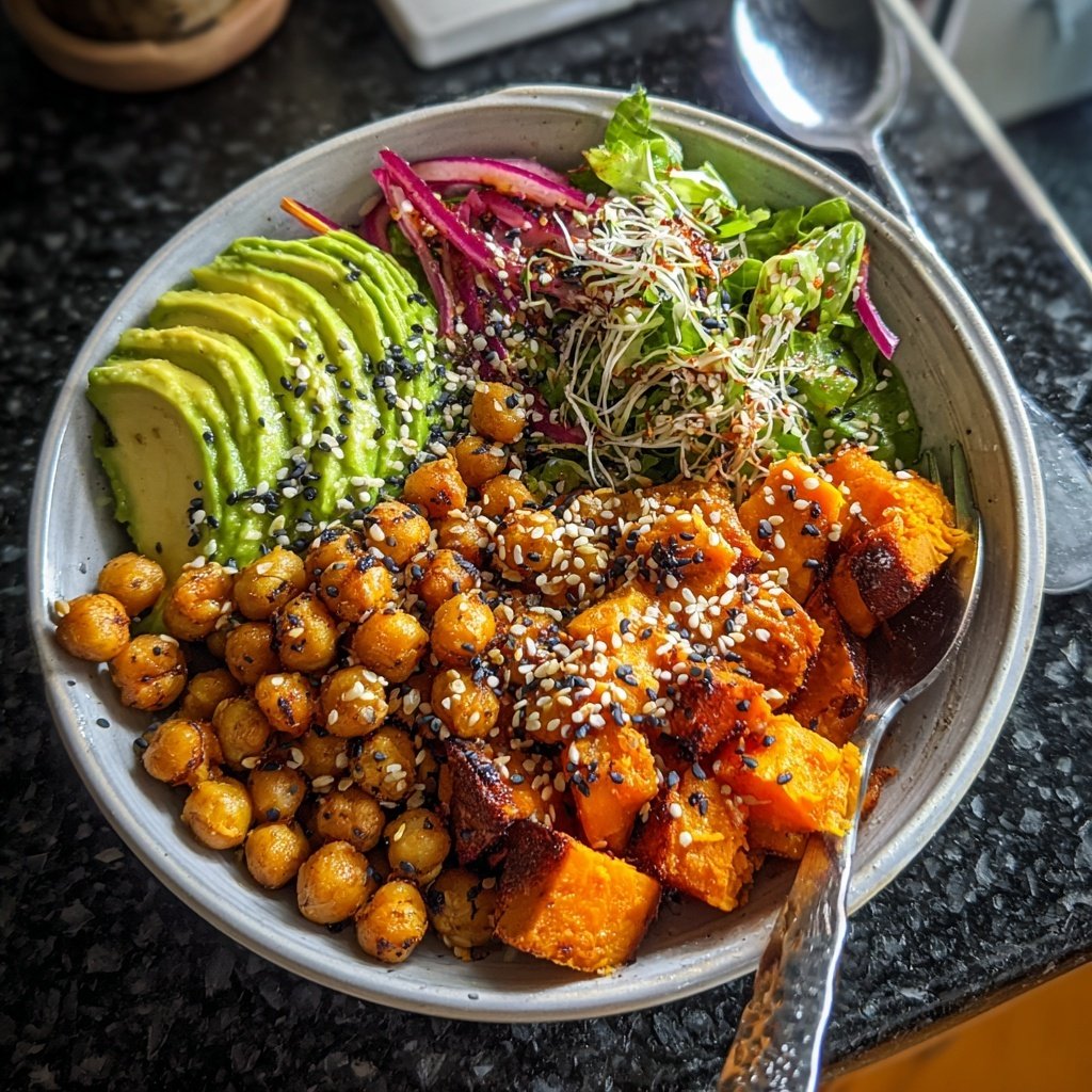 Sweet Potato Chickpea Buddha Bowl