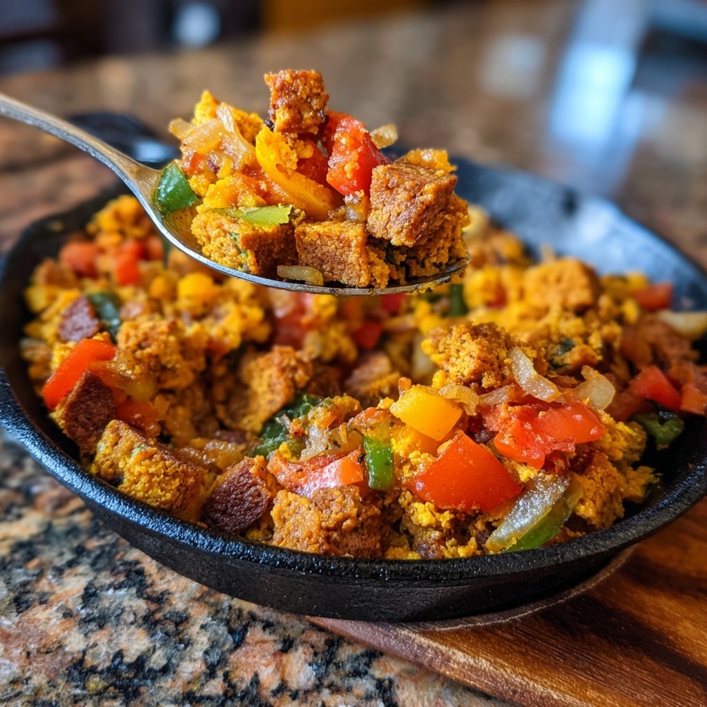 High Protein Tofu Hash