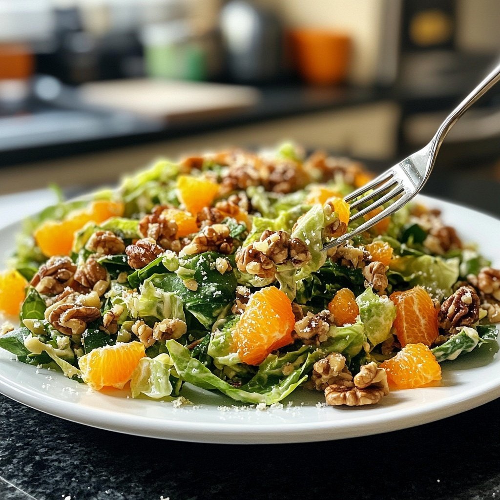 Winter Field Salad with Walnuts and Orange Segments