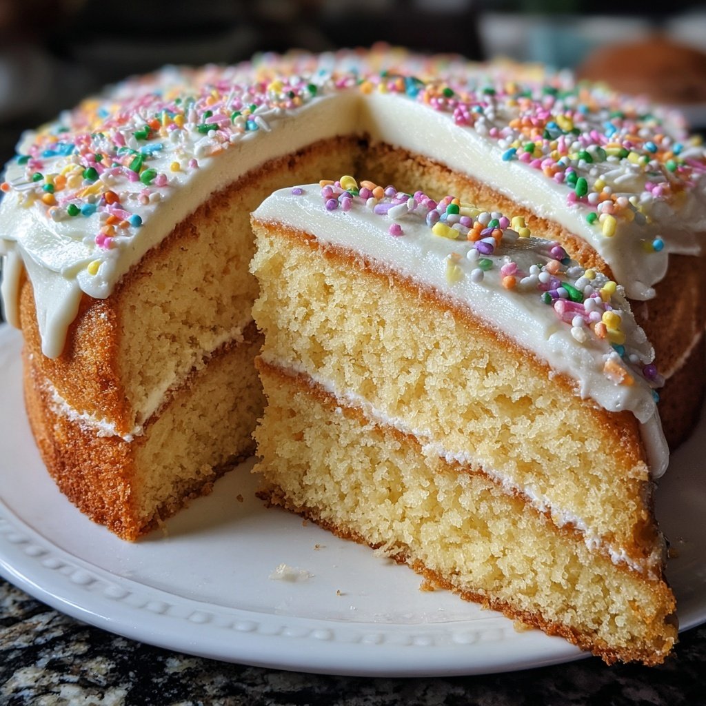 The Best Classic Vanilla Cake