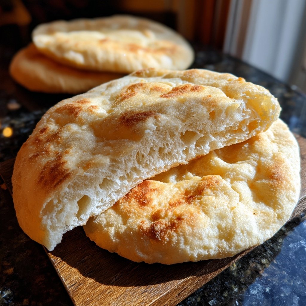 Homemade Pita Bread Fluffy