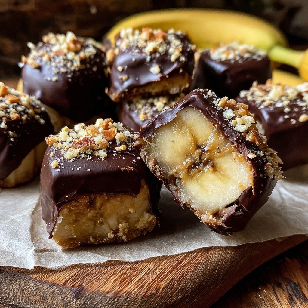 Chocolate Dipped Banana Bites