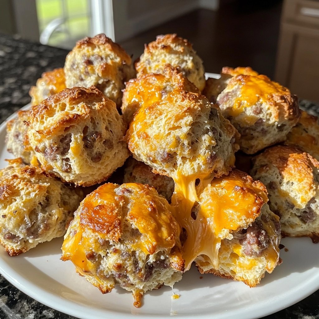 Savory Cheddar Bay Biscuit Sausage Balls