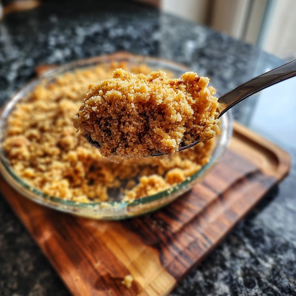 Vanilla Bean Brown Sugar Crumble