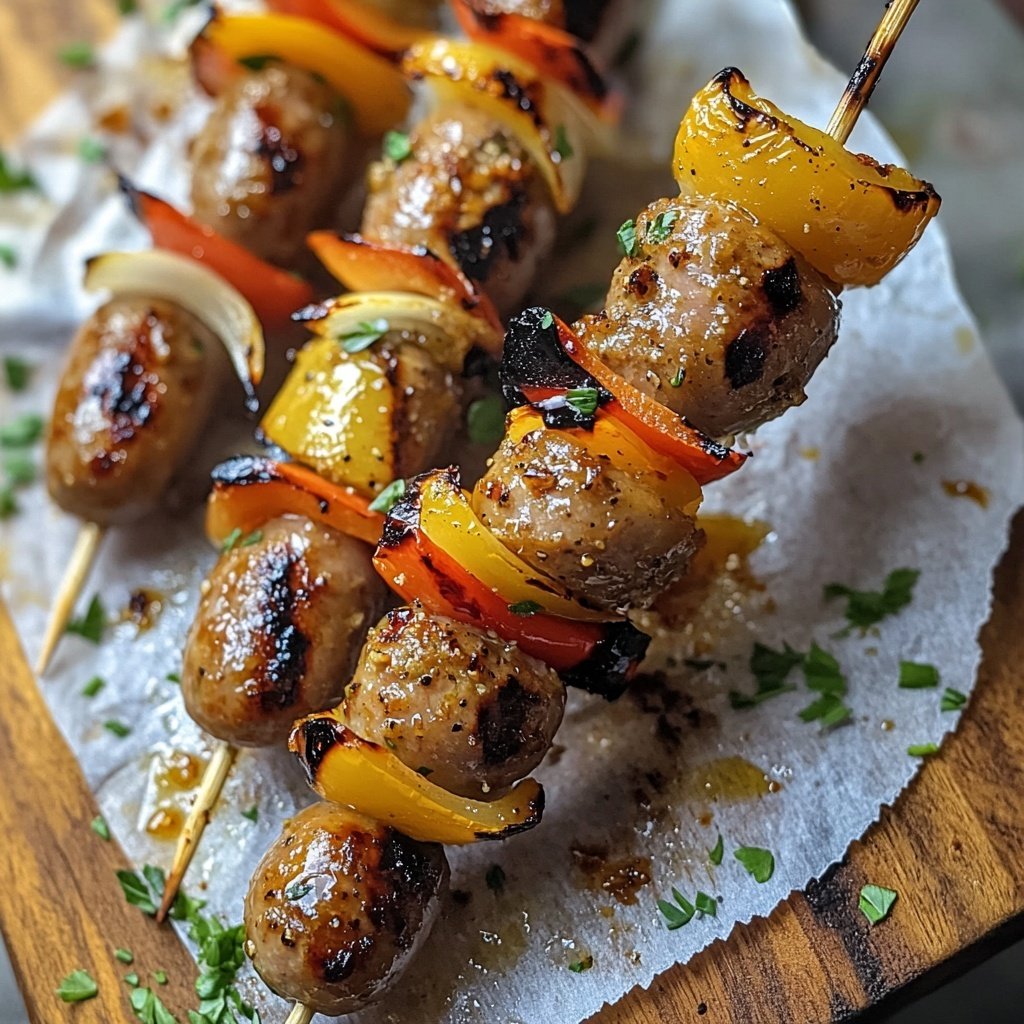 Mini Bratwurst Skewers