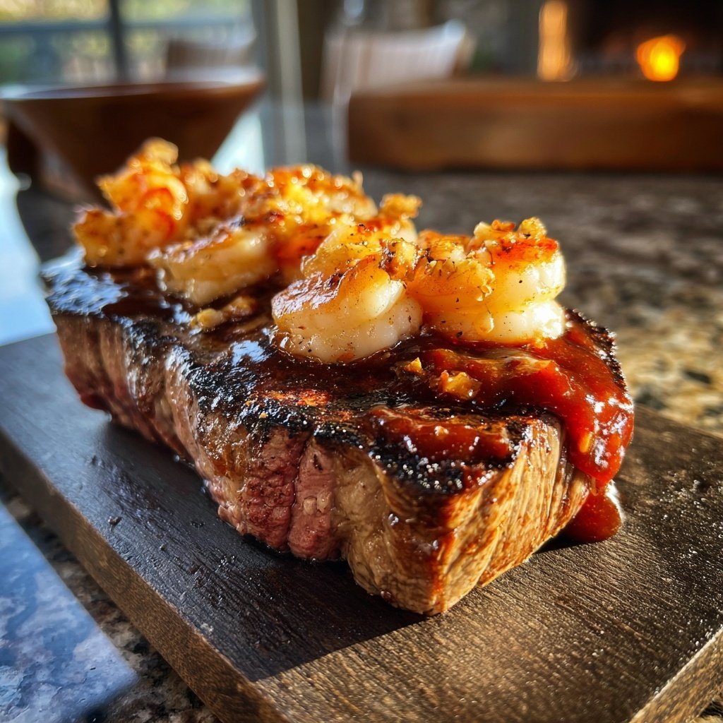 Barbecue Steak and Surf Delight