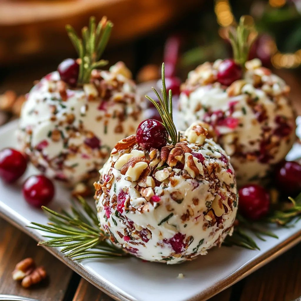 Festive Cranberry Pecan Cheese Ball
