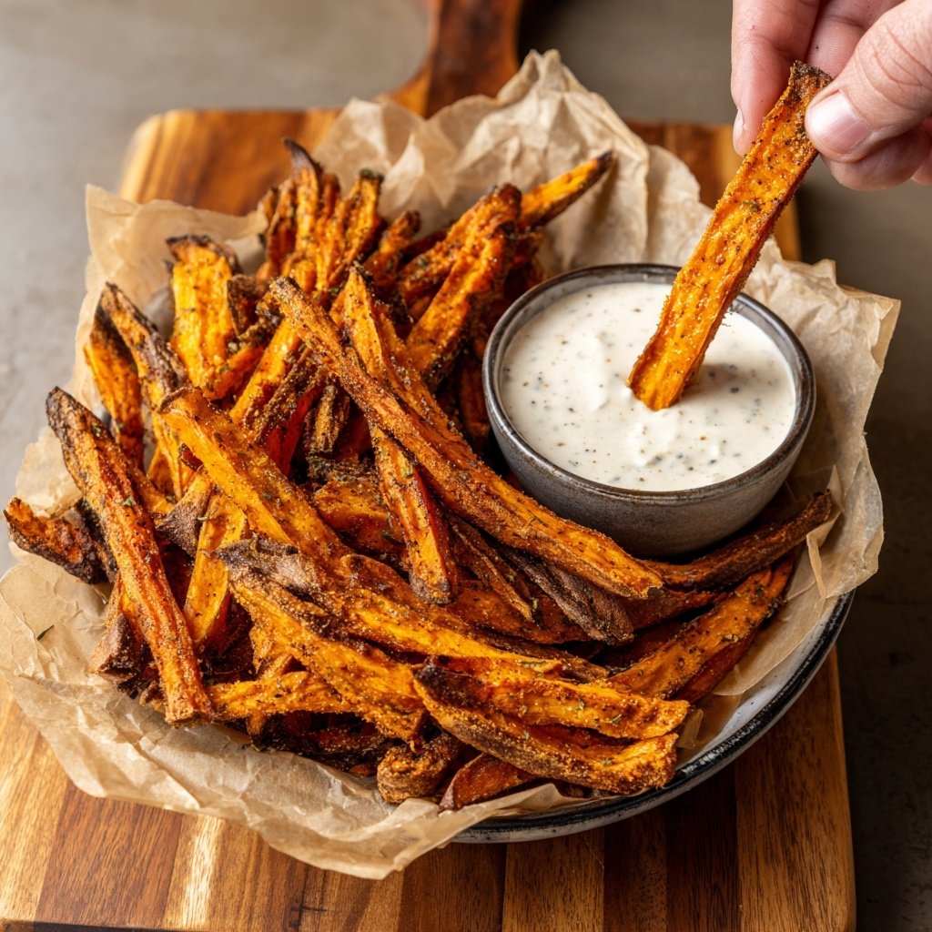 Sweet Potato Fries with Aioli
