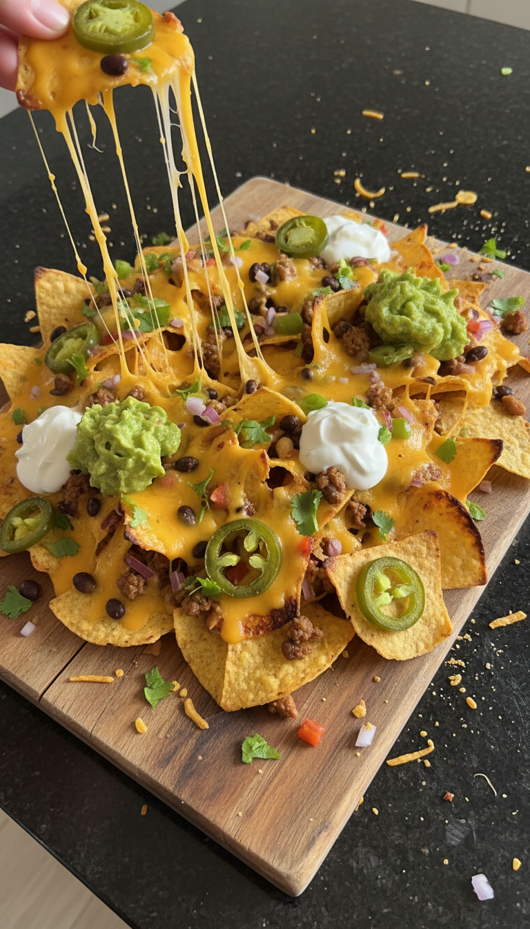 Fiery Tex-Mex Loaded Nachos