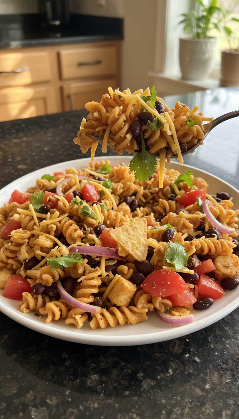 Taco-Flavored Pasta Chopped Salad