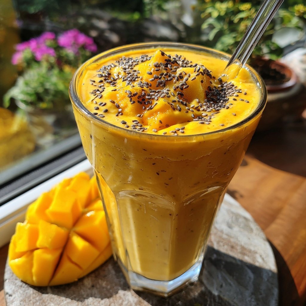 High Protein Mango Smoothie