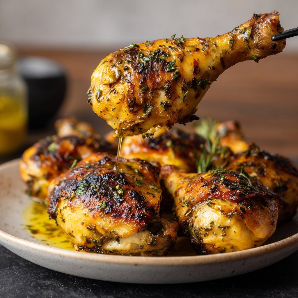 Lemon Herb Roasted Drumsticks
