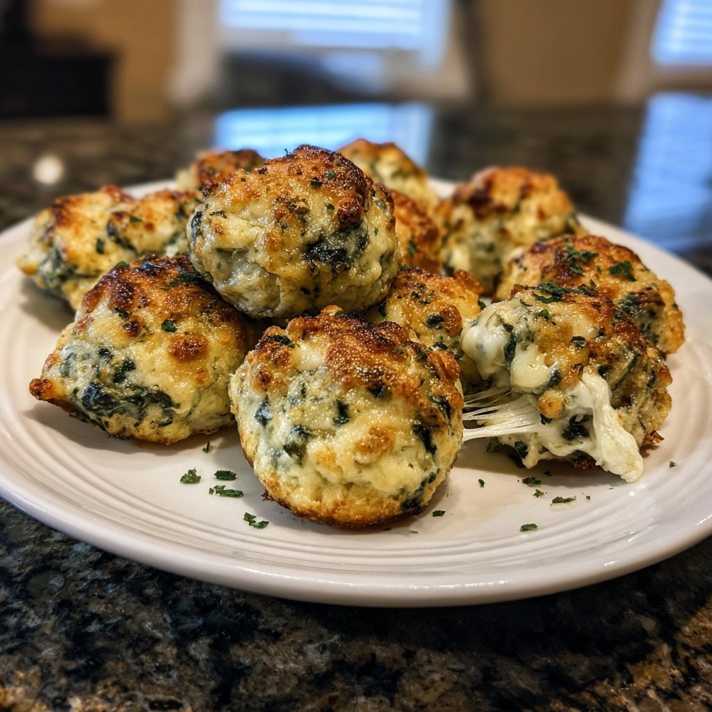 Spinach and Artichoke Dip Bites