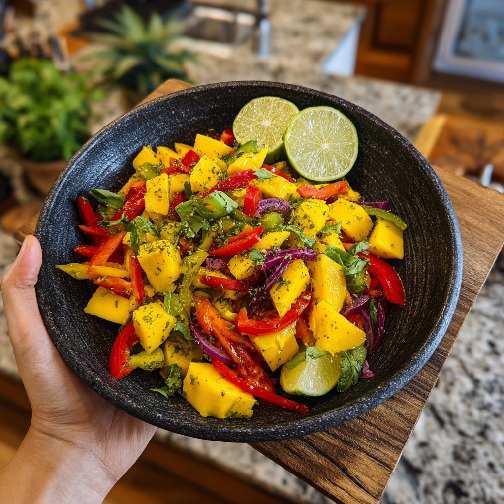 Cool Jamaican Mango Salad