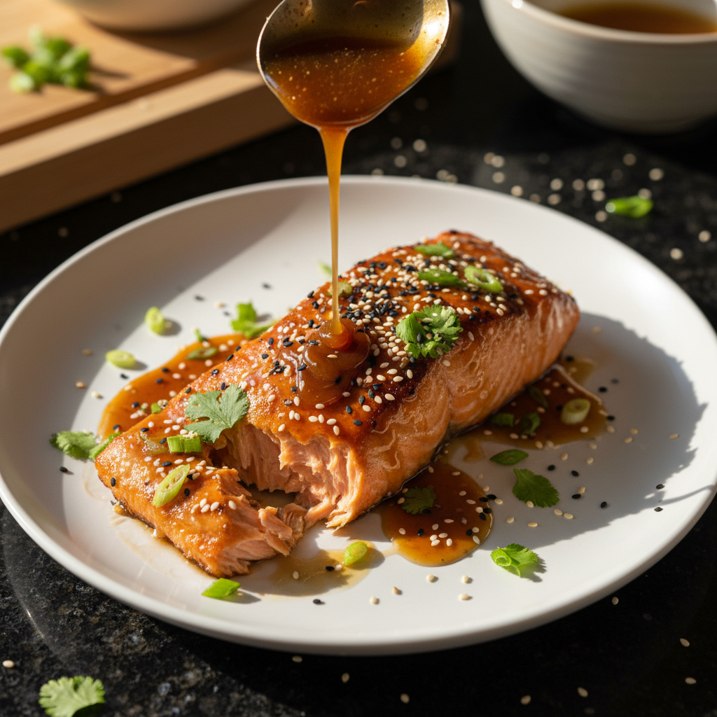 Elegant Grilled Salmon with Glaze