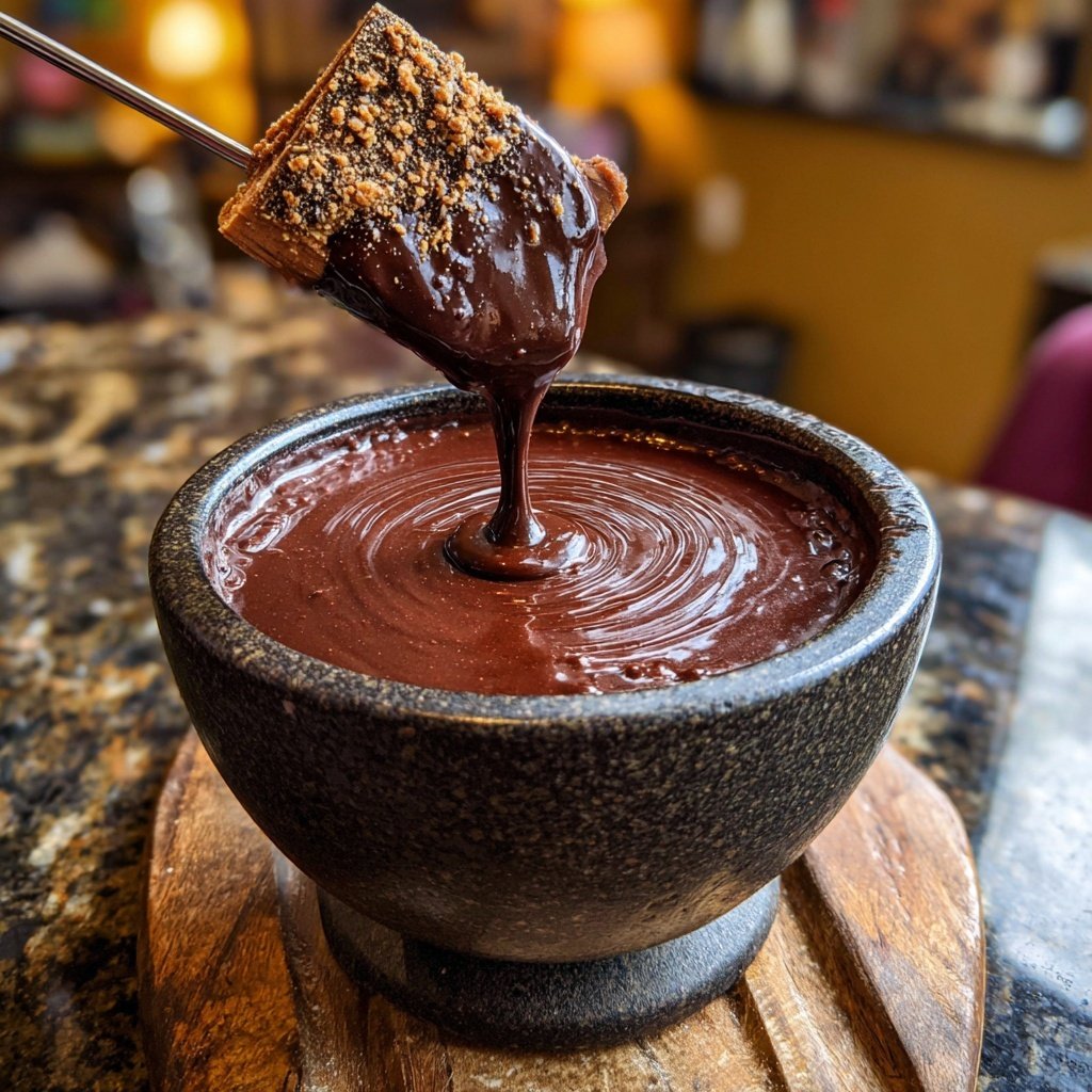 Lavender Infused Chocolate Fondue