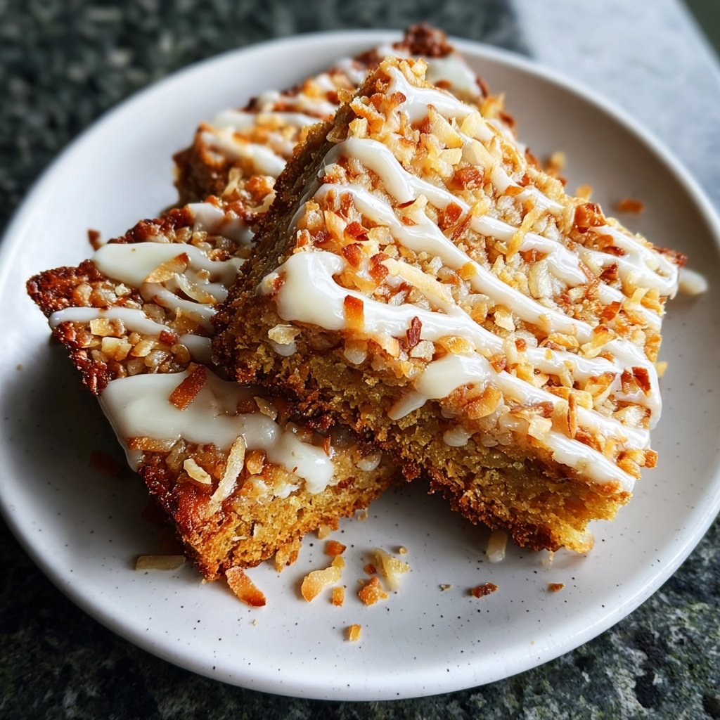 Sweet Coconut Cream Flapjacks