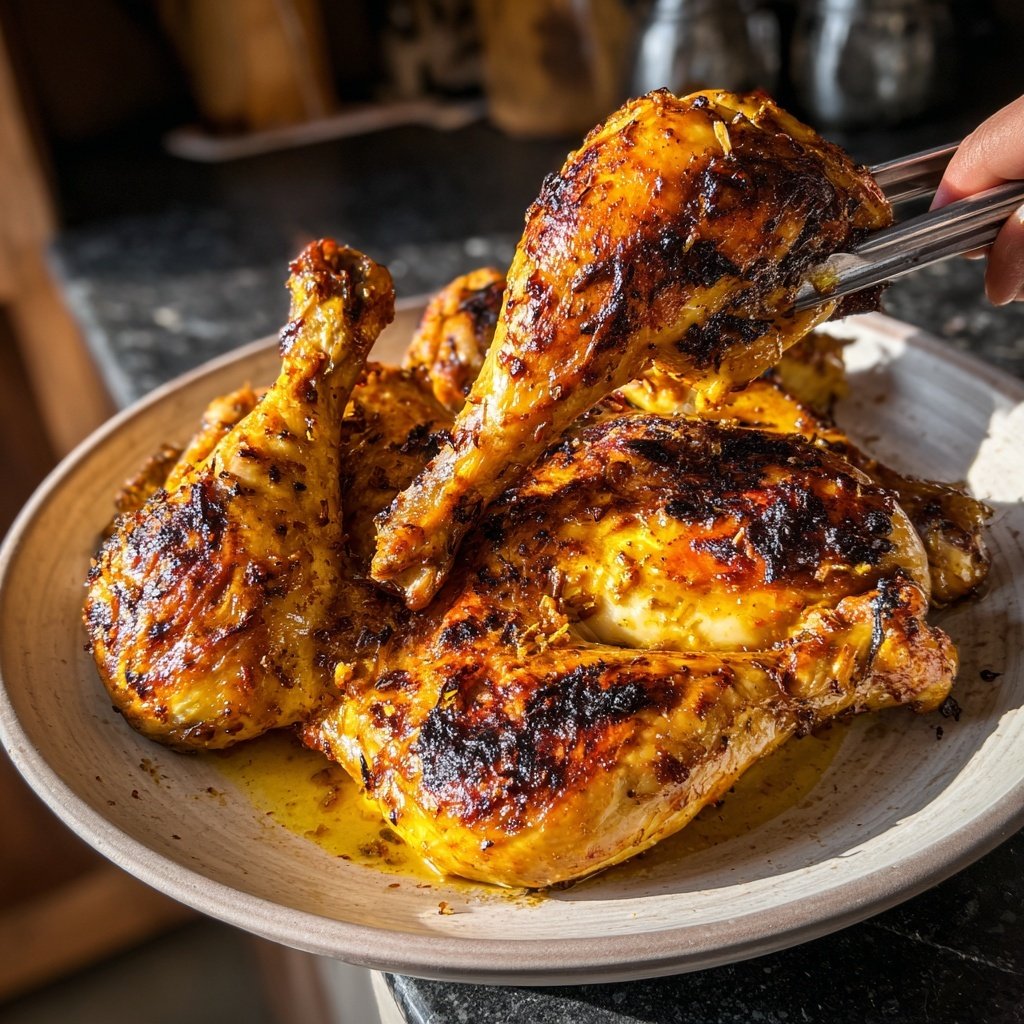 Roasted Garlic Chicken Quarters