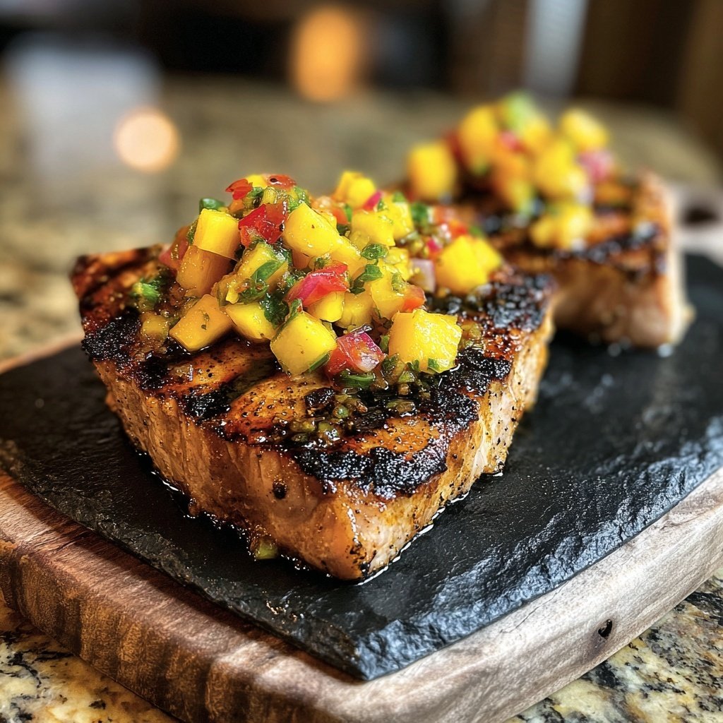 Grilled Tuna with Turf Sides