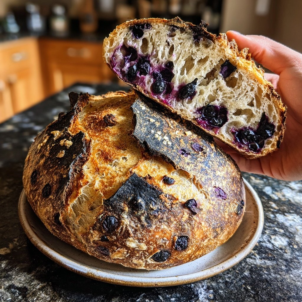 Lemon Blueberry Sourdough with Thyme Seasoning