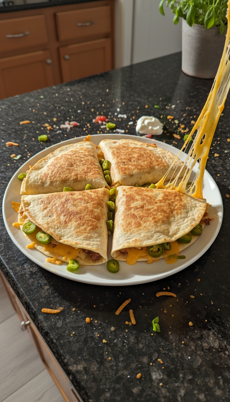 Nacho Supreme Stuffed Quesadillas