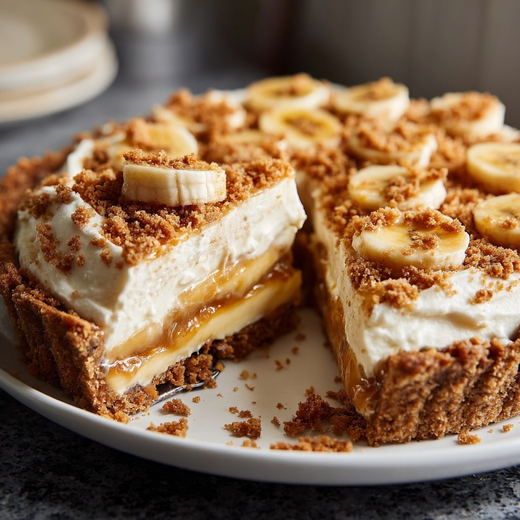 Banoffee Pie with Banana Cream