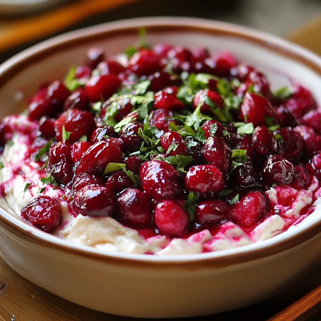 Spicy Cranberry Jalapeño Cream Cheese Dip