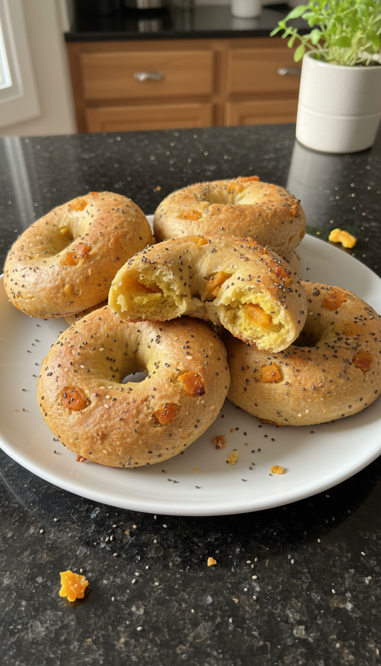 Mango Protein Bagels